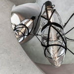 Castaway Glass Bottle Pendant Light, Artisan Mouth-Blown Glass Chandelier