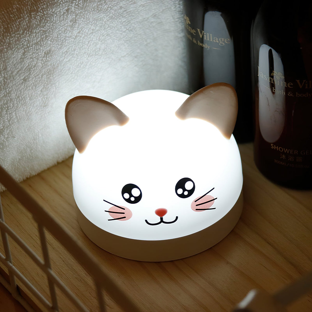 cat-mouse-clock-night-light