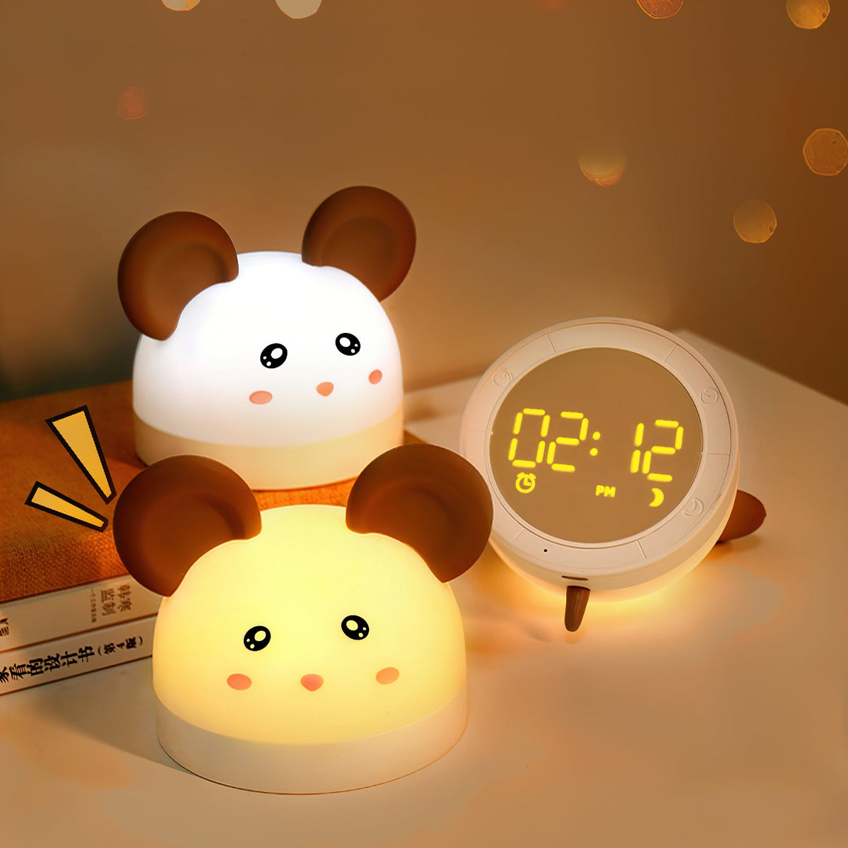 cat-mouse-clock-night-light