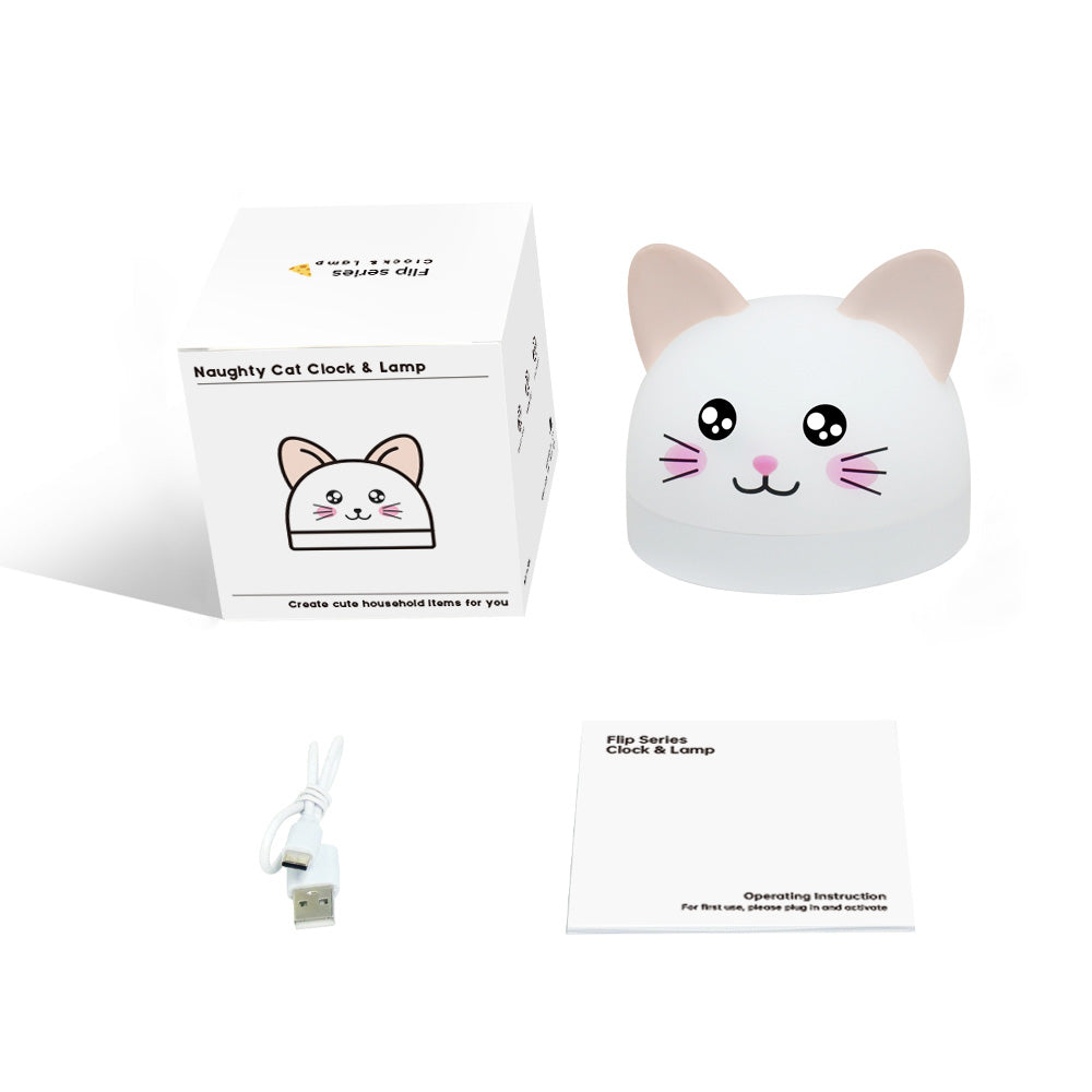 cat-mouse-clock-night-light