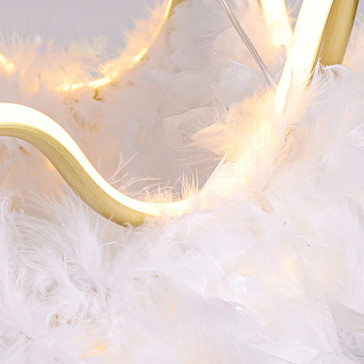 Cat Ear Feather Pendant Light
