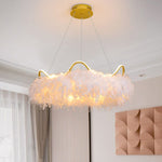 Cat Ear Feather Pendant Light