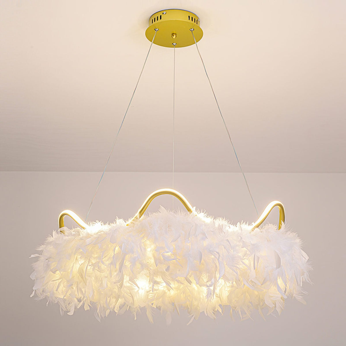 Cat Ear Feather Pendant Light