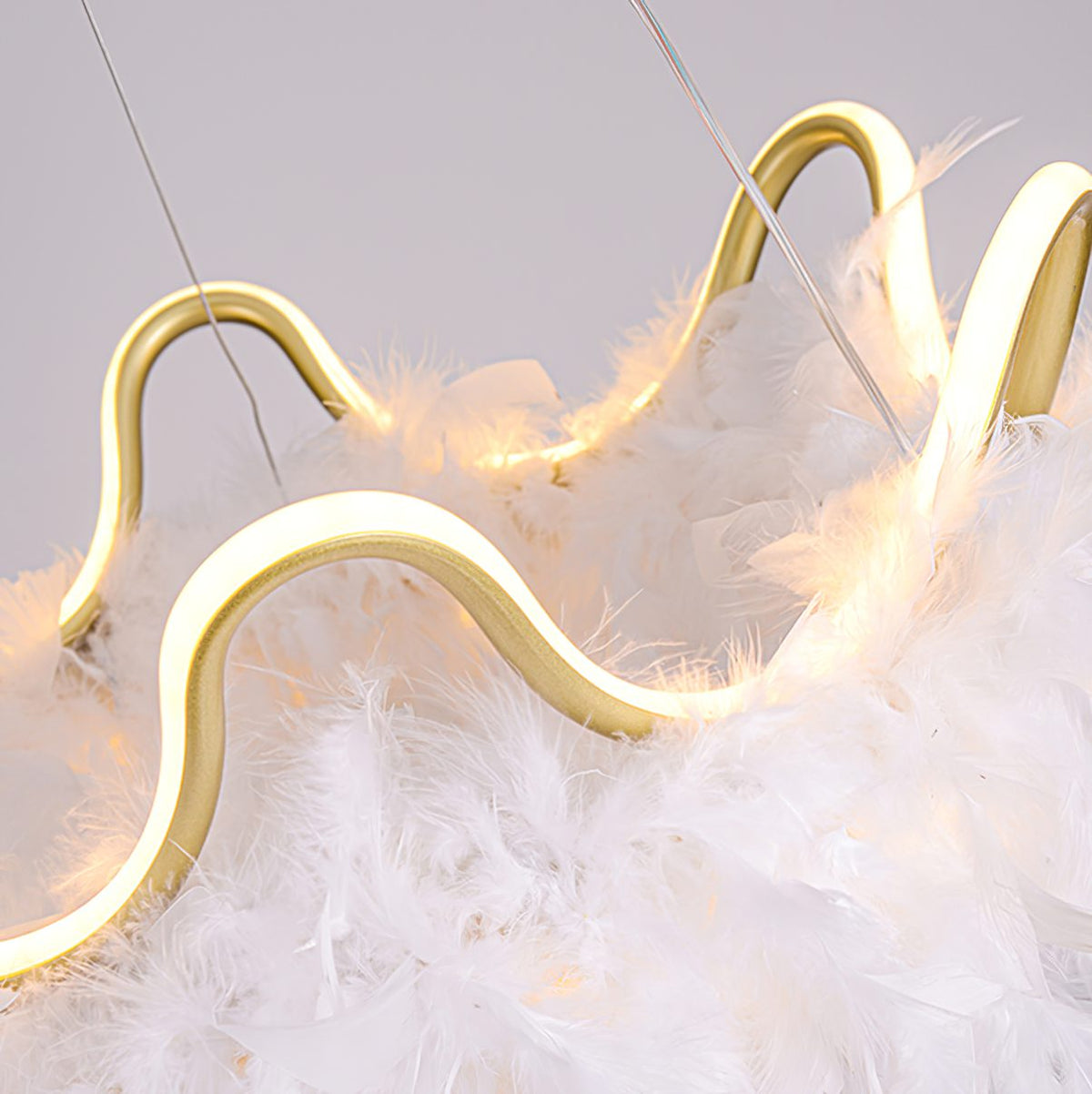 Cat Ear Feather Pendant Light