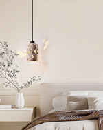 Cava Volcanic Stone Pendant Light — Sculptural Travertine Hanging Lamp