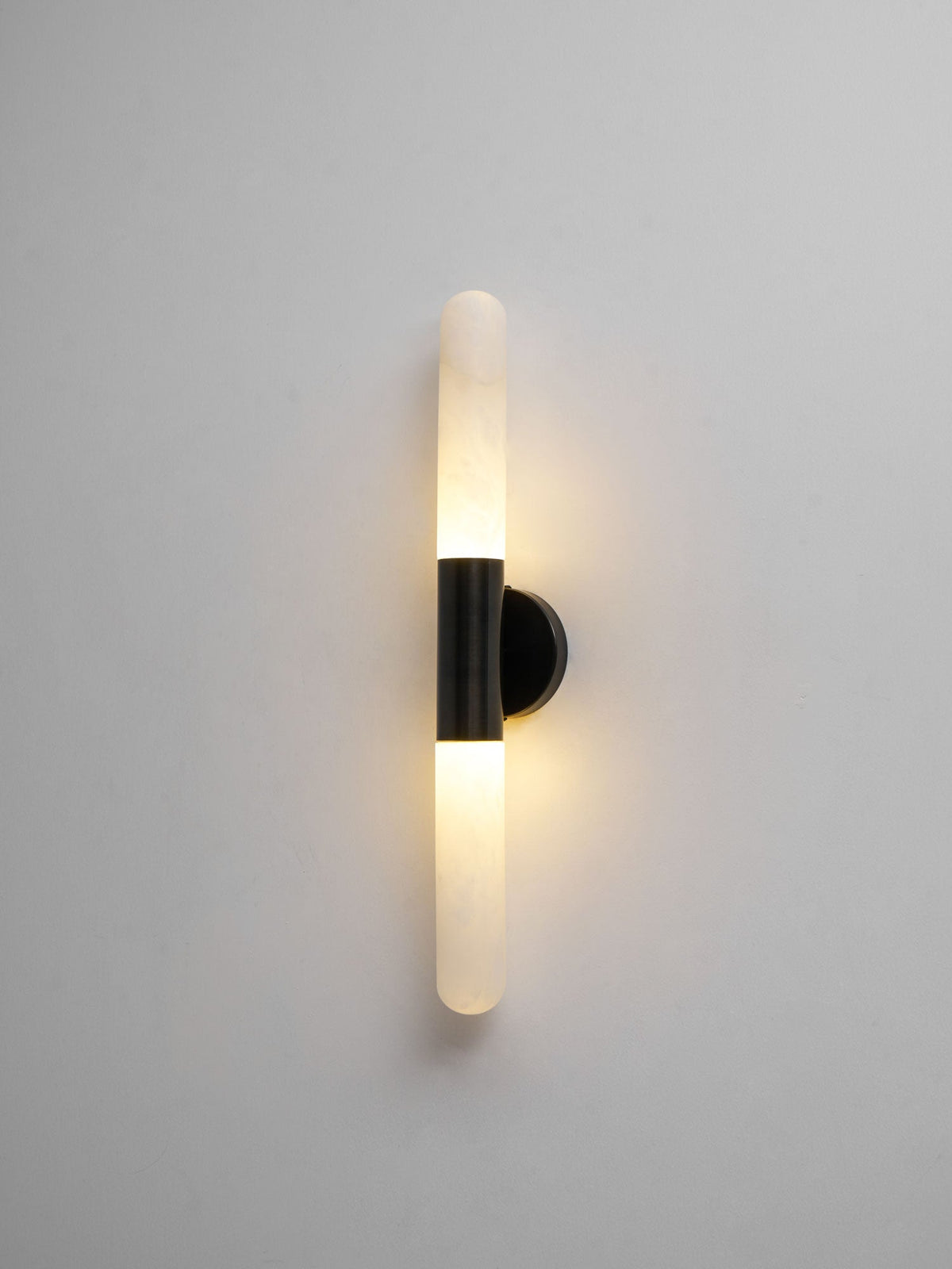Cavoya Natural Alabaster Wall Sconce with Dual-Ended LED Glow