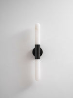 Cavoya Natural Alabaster Wall Sconce with Dual-Ended LED Glow