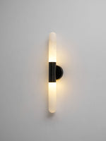 Cavoya Natural Alabaster Wall Sconce with Dual-Ended LED Glow