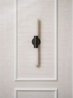 Cavoya Natural Alabaster Wall Sconce with Dual-Ended LED Glow