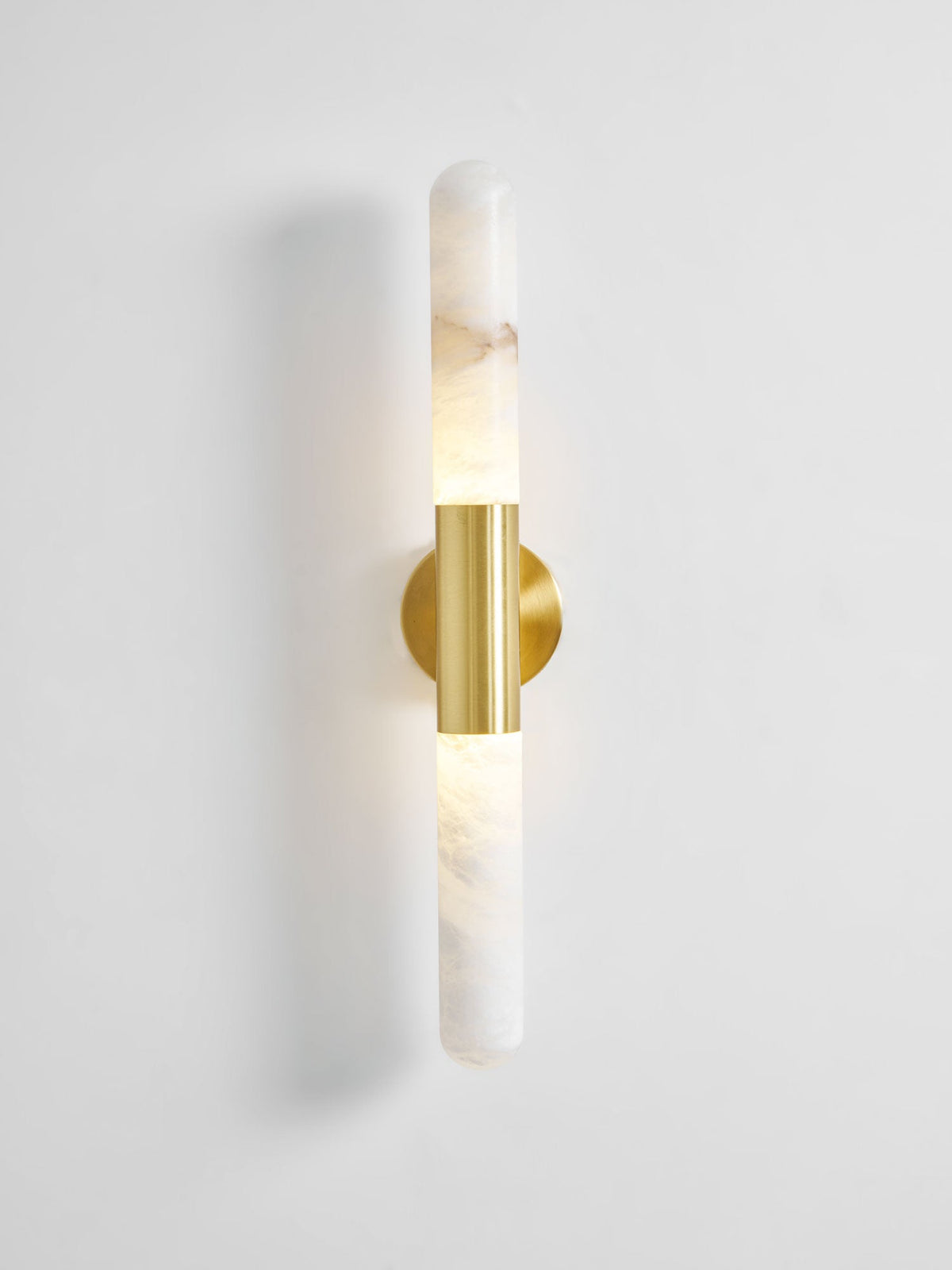 Cavoya Natural Alabaster Wall Sconce with Dual-Ended LED Glow