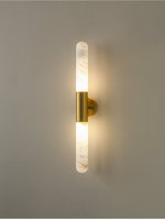 Cavoya Natural Alabaster Wall Sconce with Dual-Ended LED Glow