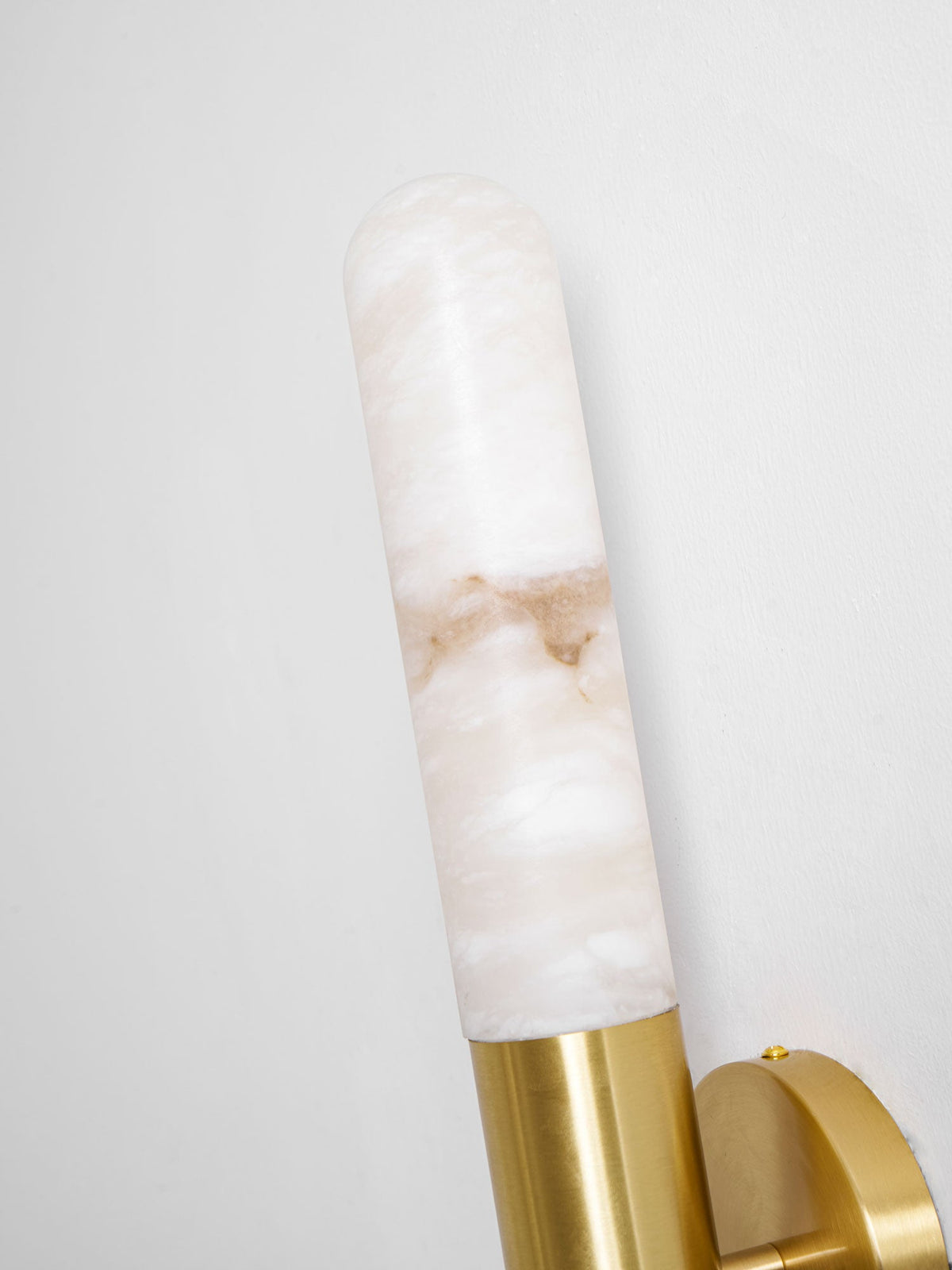 Cavoya Natural Alabaster Wall Sconce with Dual-Ended LED Glow