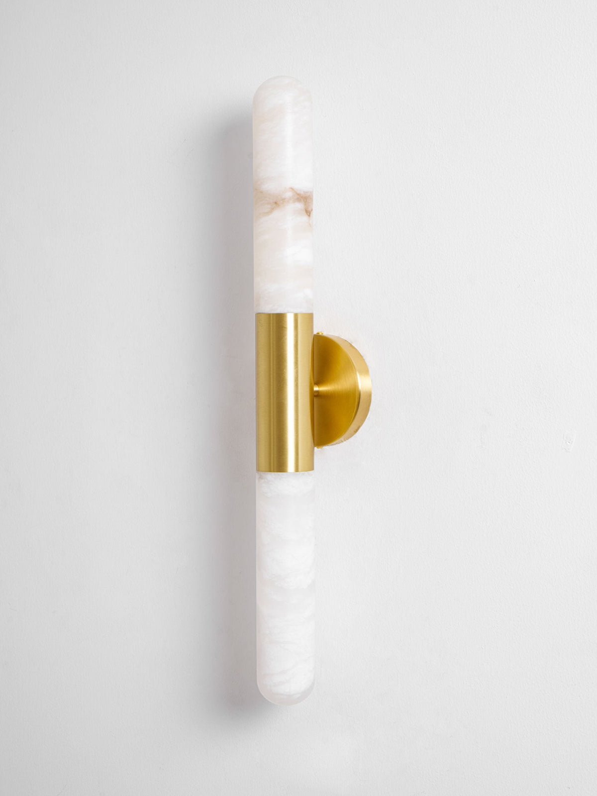 Cavoya Natural Alabaster Wall Sconce with Dual-Ended LED Glow