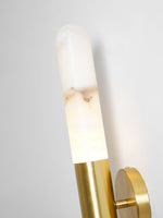 Cavoya Natural Alabaster Wall Sconce with Dual-Ended LED Glow