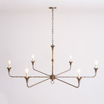 Elara Candle Chandelier – Modern Brass Candelabra Chandelier for Dining Room