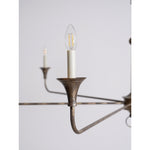 Elara Candle Chandelier – Modern Brass Candelabra Chandelier for Dining Room