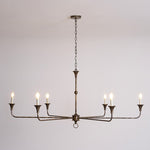 Elara Candle Chandelier – Modern Brass Candelabra Chandelier for Dining Room