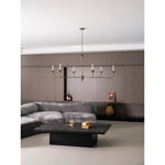 Elara Candle Chandelier – Modern Brass Candelabra Chandelier for Dining Room
