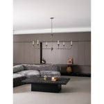 Elara Candle Chandelier – Modern Brass Candelabra Chandelier for Dining Room