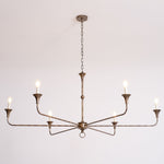 Elara Candle Chandelier – Modern Brass Candelabra Chandelier for Dining Room