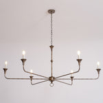 Elara Candle Chandelier – Modern Brass Candelabra Chandelier for Dining Room