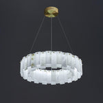Celestial Alabaster Round Chandelier