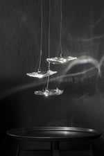 Manta Drift Modern Glass Chandelier for Dining Room and Living Space