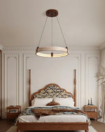 Celestial Orbit Travertine Chandelier – Modern Natural Stone Pendant Light