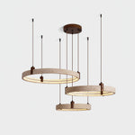 Celestial Orbit Travertine Chandelier – Modern Natural Stone Pendant Light