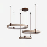 Celestial Orbit Travertine Chandelier – Modern Natural Stone Pendant Light