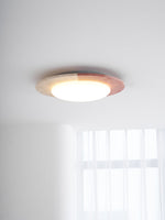 Celestial Travertine Ceiling Light – Modern Flush Mount LED Lamp