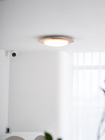 Celestial Travertine Ceiling Light – Modern Flush Mount LED Lamp