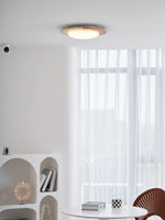 Celestial Travertine Ceiling Light – Modern Flush Mount LED Lamp