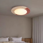 Celestial Travertine Ceiling Light – Modern Flush Mount LED Lamp
