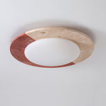 Celestial Travertine Ceiling Light – Modern Flush Mount LED Lamp