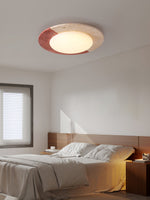 Celestial Travertine Ceiling Light – Modern Flush Mount LED Lamp