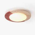 Celestial Travertine Ceiling Light – Modern Flush Mount LED Lamp