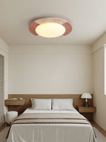 Celestial Travertine Ceiling Light – Modern Flush Mount LED Lamp