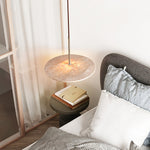 Celestial Travertine Pendant Light – Natural Stone & Gold