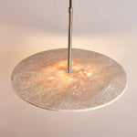 Celestial Travertine Pendant Light – Natural Stone & Gold