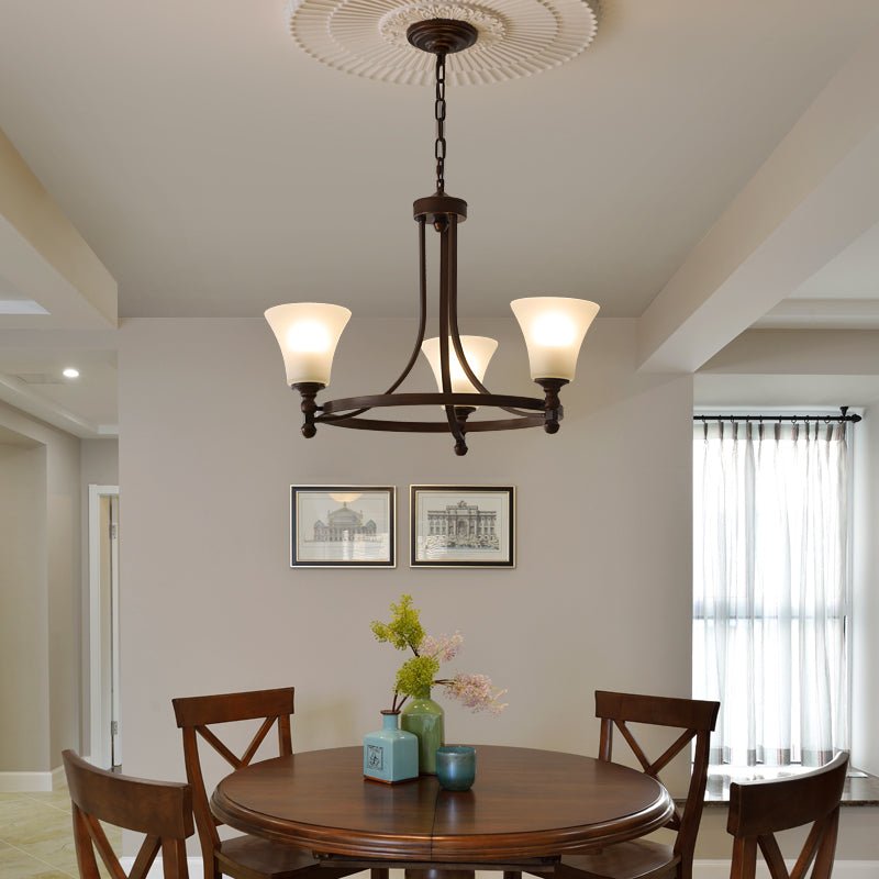 Celestine Glow Modern Glass Chandelier for Dining Room and Living Room