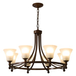 Celestine Glow Modern Glass Chandelier for Dining Room and Living Room