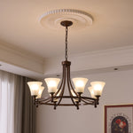 Celestine Glow Modern Glass Chandelier for Dining Room and Living Room