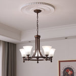 Celestine Glow Modern Glass Chandelier for Dining Room and Living Room
