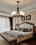 Celestine Glow Modern Glass Chandelier for Dining Room and Living Room