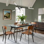 Cellar Suspension Modern LED Chandelier in Black and White