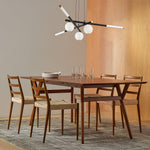 Cellar Suspension Modern LED Chandelier in Black and White