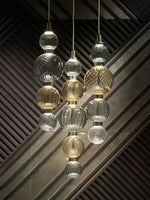 Celvara Sculptural Globe Pendant Light – Hand-Blown Glass Chandelier