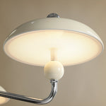 Celvara Modern Chandelier with Cream Acrylic Shades and Chrome Finish