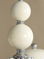 Celvara Modern Chandelier with Cream Acrylic Shades and Chrome Finish
